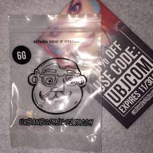 6g (4mm) opal plugs, double flare